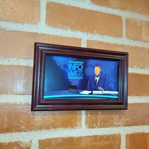 Alex Jones Infowars Cyborg Framed Art Print By Neon Nicho